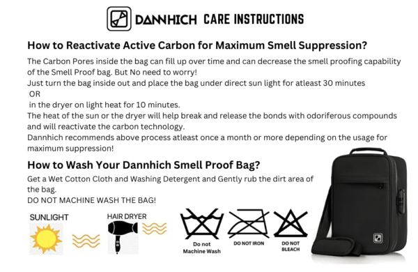 Smell Proof Bag with Lock, Smell proof Stash bag