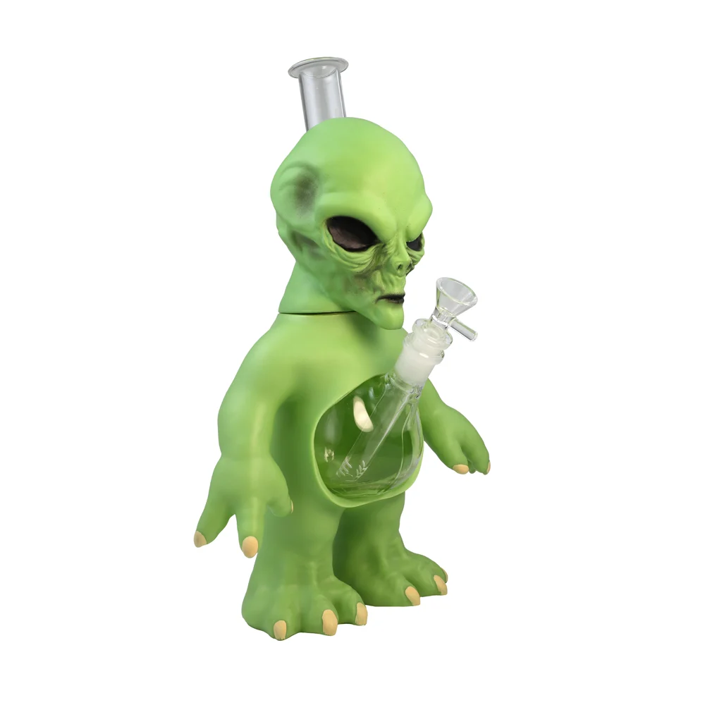 13 Inch Alien Green Bong - Image 2