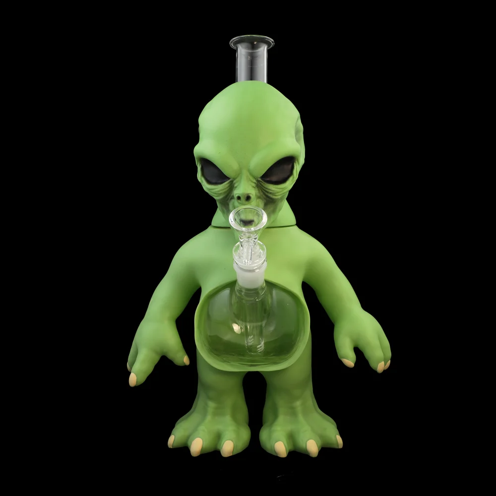 13 Inch Alien Green Bong - Image 5