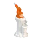 8.5 Inch Candle Skull Water Pipe Bong