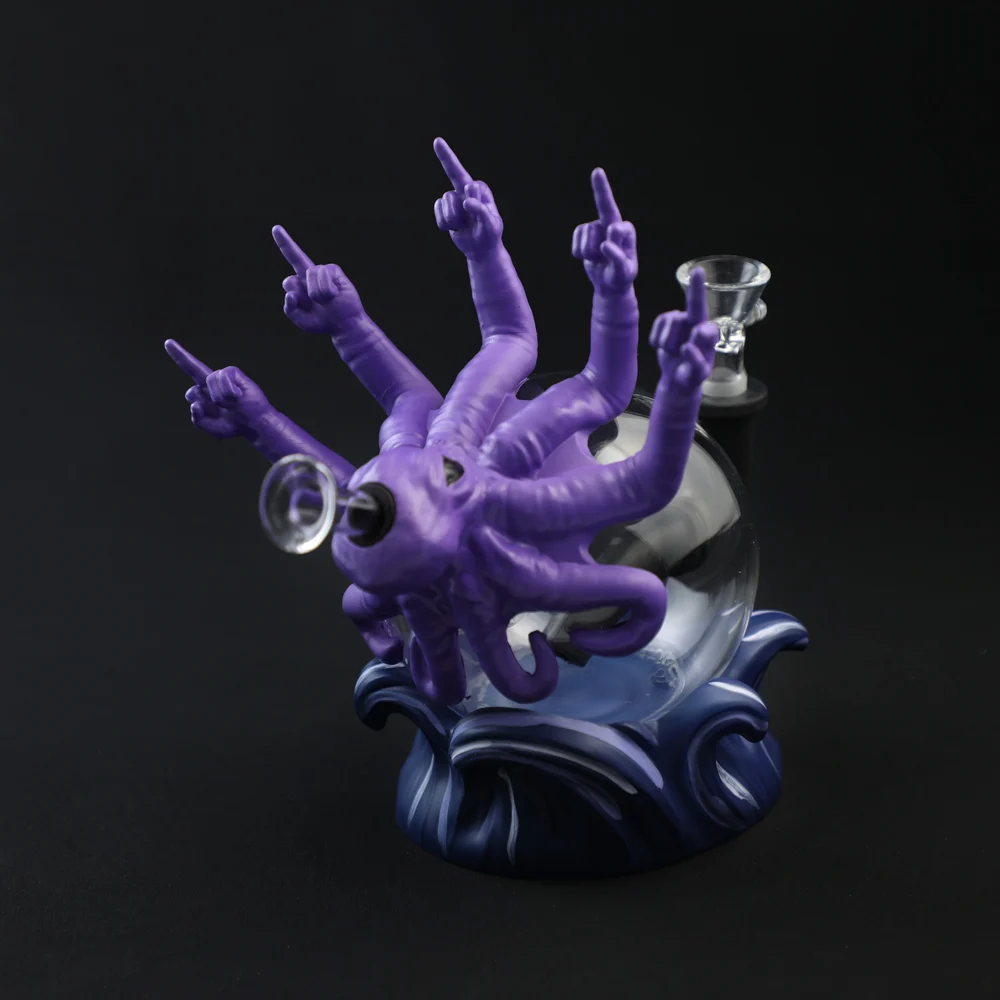 7.3 Octopus Middle Finger Bong - Image 9