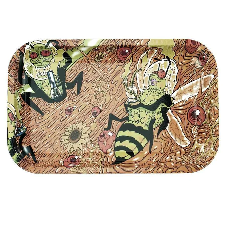 2-Pack Large Metal Rolling Tray - Image 3