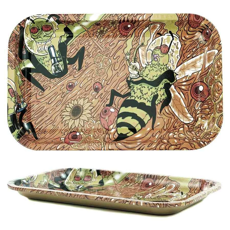 2-Pack Large Metal Rolling Tray