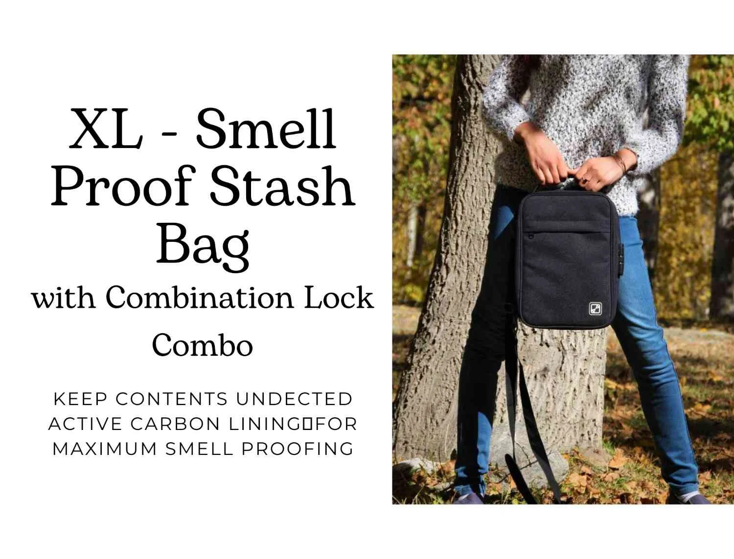 Smell Proof Stash Box with combination lock