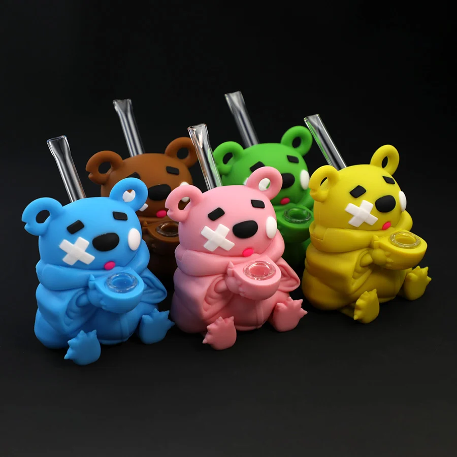 8.5 Tongue-in Cheek Bear Bong-Color Vary - Image 3