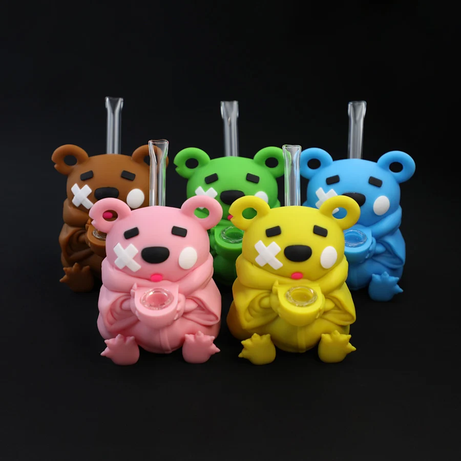 8.5 Tongue-in Cheek Bear Bong-Color Vary