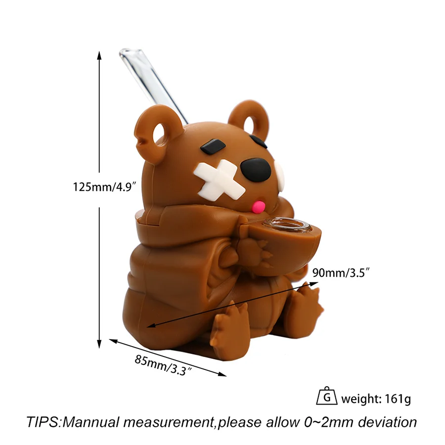 8.5 Tongue-in Cheek Bear Bong-Color Vary - Image 2
