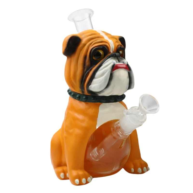 8.6 Inch Enamel bulldog Bong